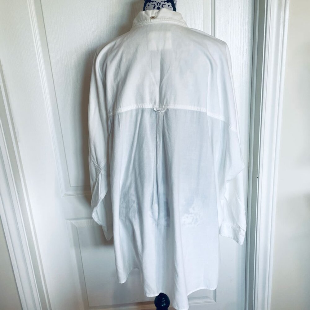 American Eagle Go Big Oversized Cotton Long Sleeve Shirt/Blouse Dress XS-S - Picture 9 of 16